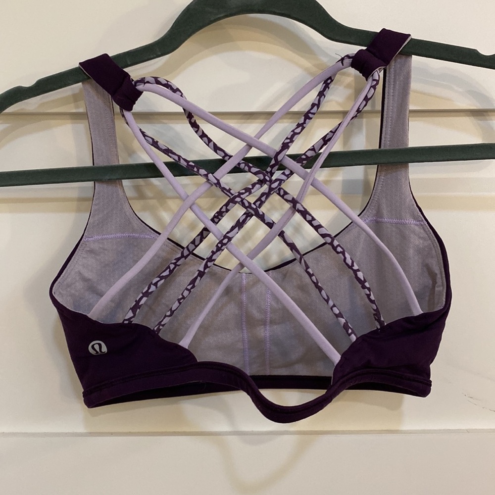 Purple Lululemon sports bra